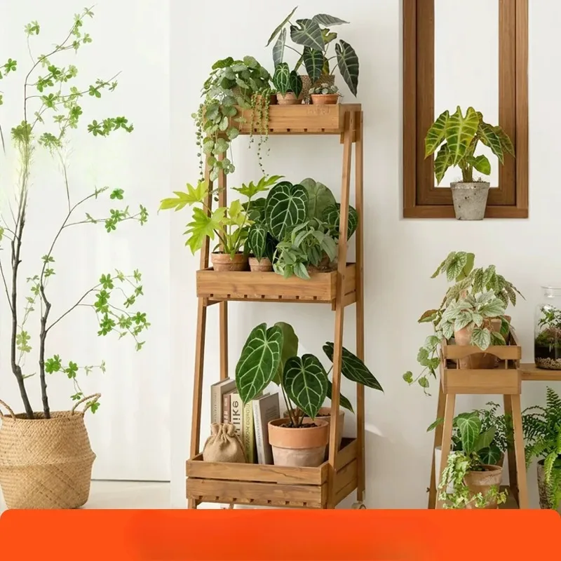 Movable Balcony Flower Stand, Floor Standing Plant Pot Rack, Solid Wood Outdoor Plant Display Shelf - Patio Garden Organizer
Movable Balcony Flower Stand, Floor Standing Plant Pot Rack, Solid Wood Outdoor Plant Display Shelf - Patio Garden Organizer