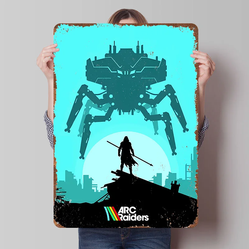 Металлический постер Arc Raiders: Silhouette Showdown, индивидуальный дизайн, ретро-винтажные металлические таблички для декора комнаты фанатов, дома, интерьера
Металлический постер Arc Raiders: Silhouette Showdown, индивидуальный дизайн, ретро-винтажные металлические таблички для декора комнаты фанатов, дома, интерьера