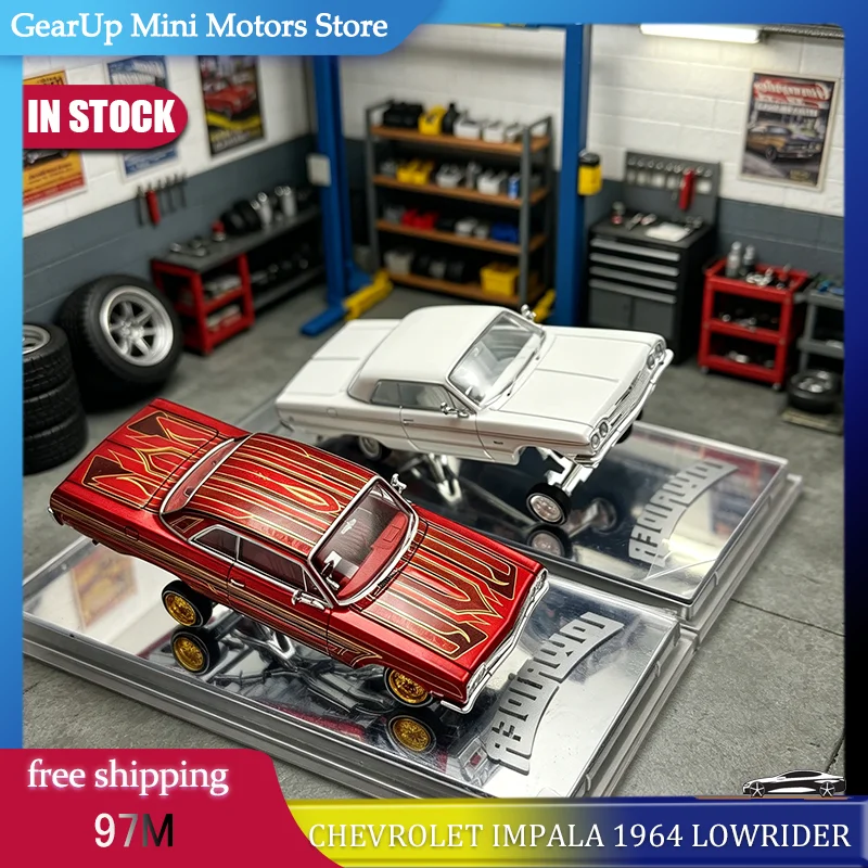 In Stock 97M 1:64 Chevrolet Impala 1964 Lowrider Red Pinstripe Pearl White Diecast Alloy Collectible Car Gift
In Stock 97M 1:64 Chevrolet Impala 1964 Lowrider Red Pinstripe Pearl White Diecast Alloy Collectible Car Gift