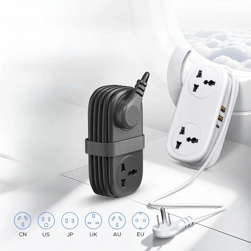 Universal Power Strip Electrical US Plug with 1.35m Extension Cord 2AC 2 USB 1 Type C Port Travel Adapter Network Filter
Universal Power Strip Electrical US Plug with 1.35m Extension Cord 2AC 2 USB 1 Type C Port Travel Adapter Network Filter