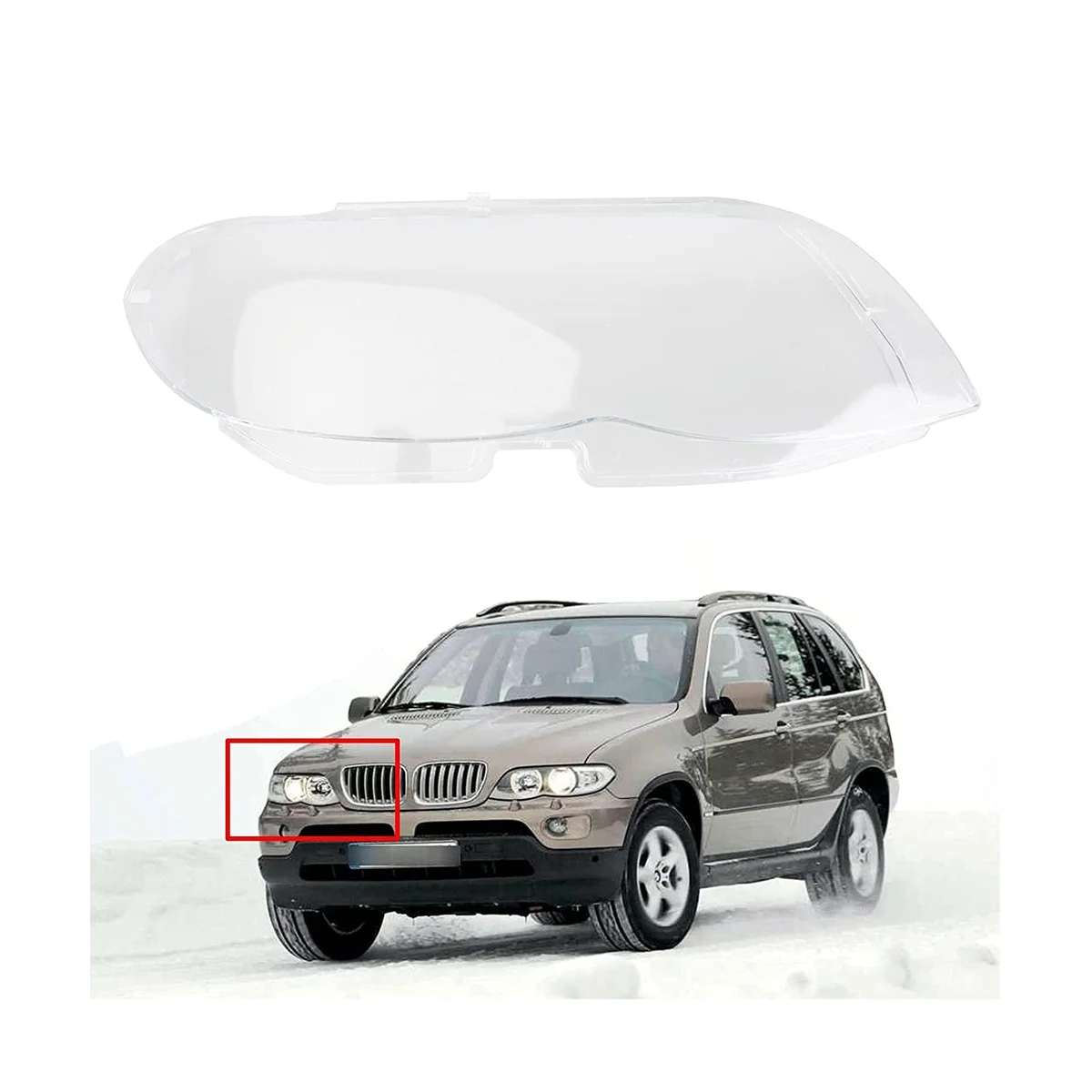 Крышка объектива автомобильной фары прозрачный абажур Замена для BMW X5 E53 2004-2006 аксессуары, справа
Крышка объектива автомобильной фары прозрачный абажур Замена для BMW X5 E53 2004-2006 аксессуары, справа