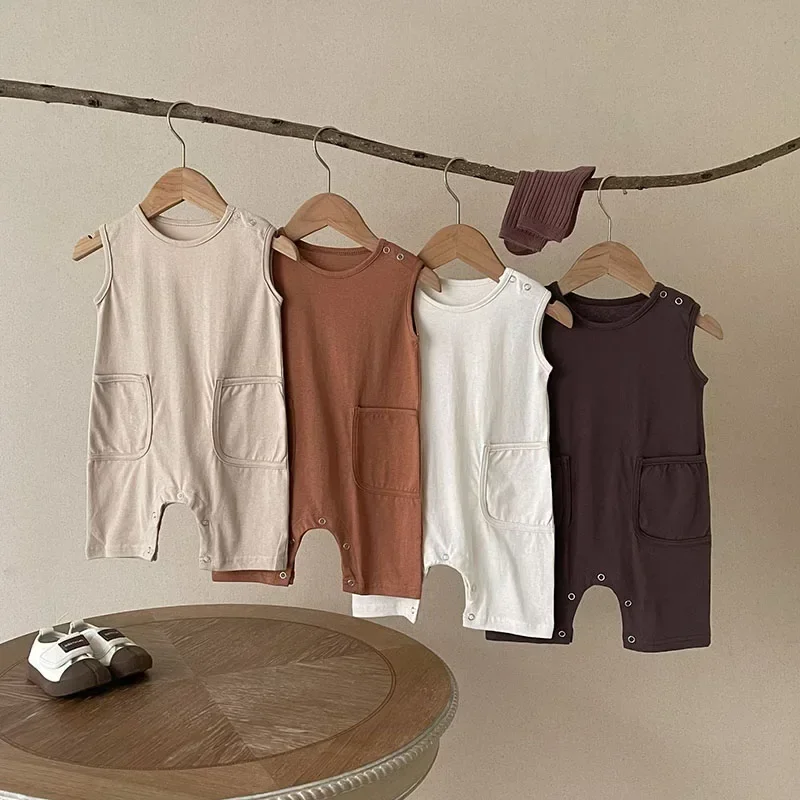 2023 Summer Baby Bodysuit Korean Style Baby Boy Girl Clothes Romper Sleeveless Newborn One-piece Jumpsuit Cotton Baby Clothing
2023 Summer Baby Bodysuit Korean Style Baby Boy Girl Clothes Romper Sleeveless Newborn One-piece Jumpsuit Cotton Baby Clothing