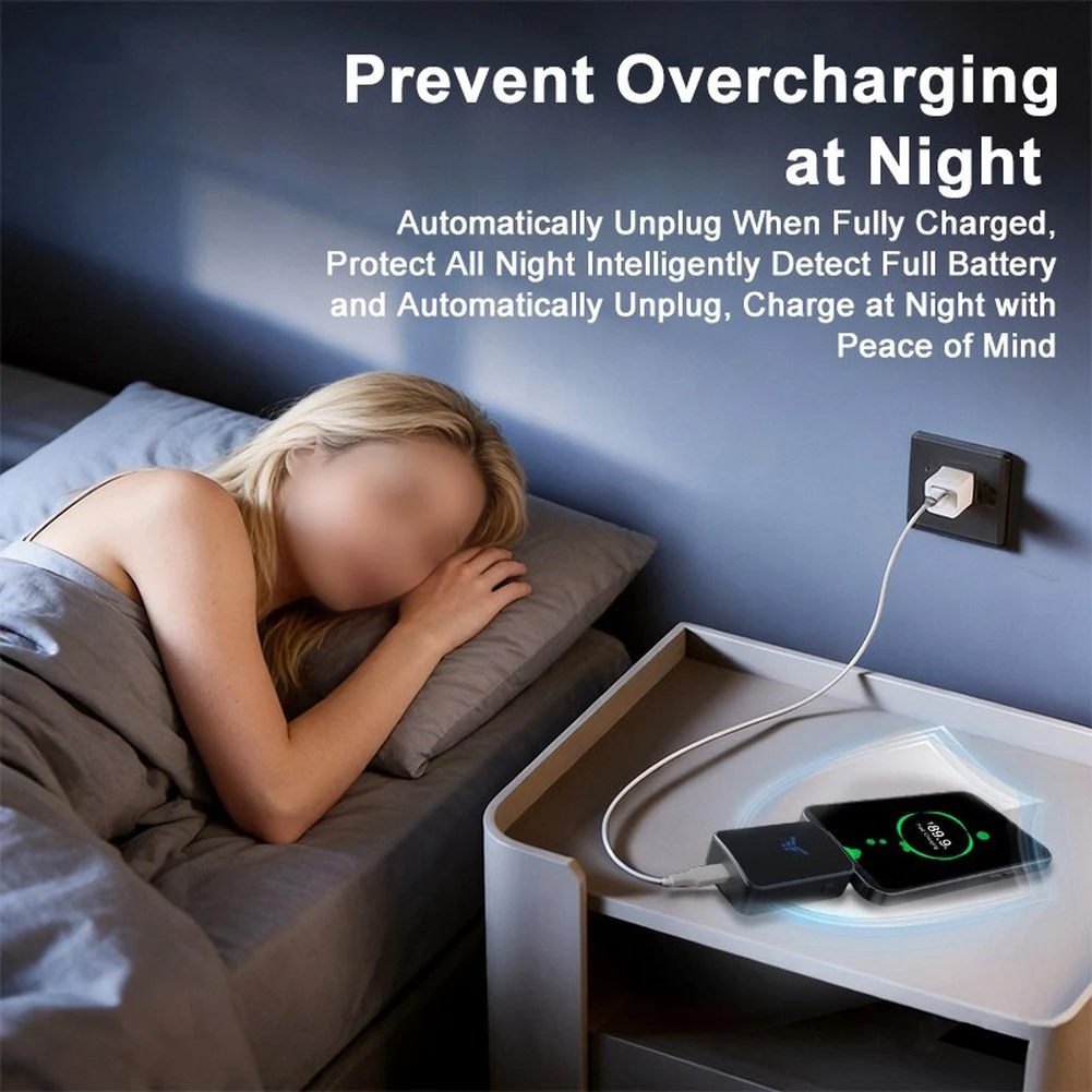 For Smart Auto Stop Charging Adapter 140W Fast Charging Safety Protector AI Recognition Fully Charged Automatic Cut Off Device
For Smart Auto Stop Charging Adapter 140W Fast Charging Safety Protector AI Recognition Fully Charged Automatic Cut Off Device