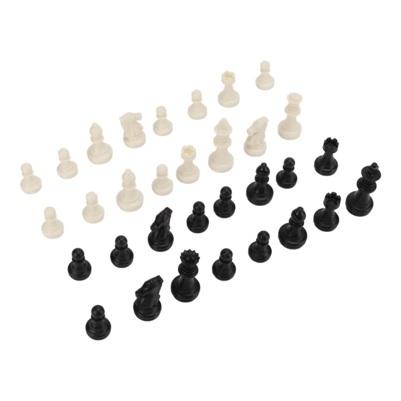 Chess Pieces Only PS Plastic Replacement Mini Chessmen Figurine Pieces 49mm Height King For Party Relaxing(Black White )
Chess Pieces Only PS Plastic Replacement Mini Chessmen Figurine Pieces 49mm Height King For Party Relaxing(Black White )