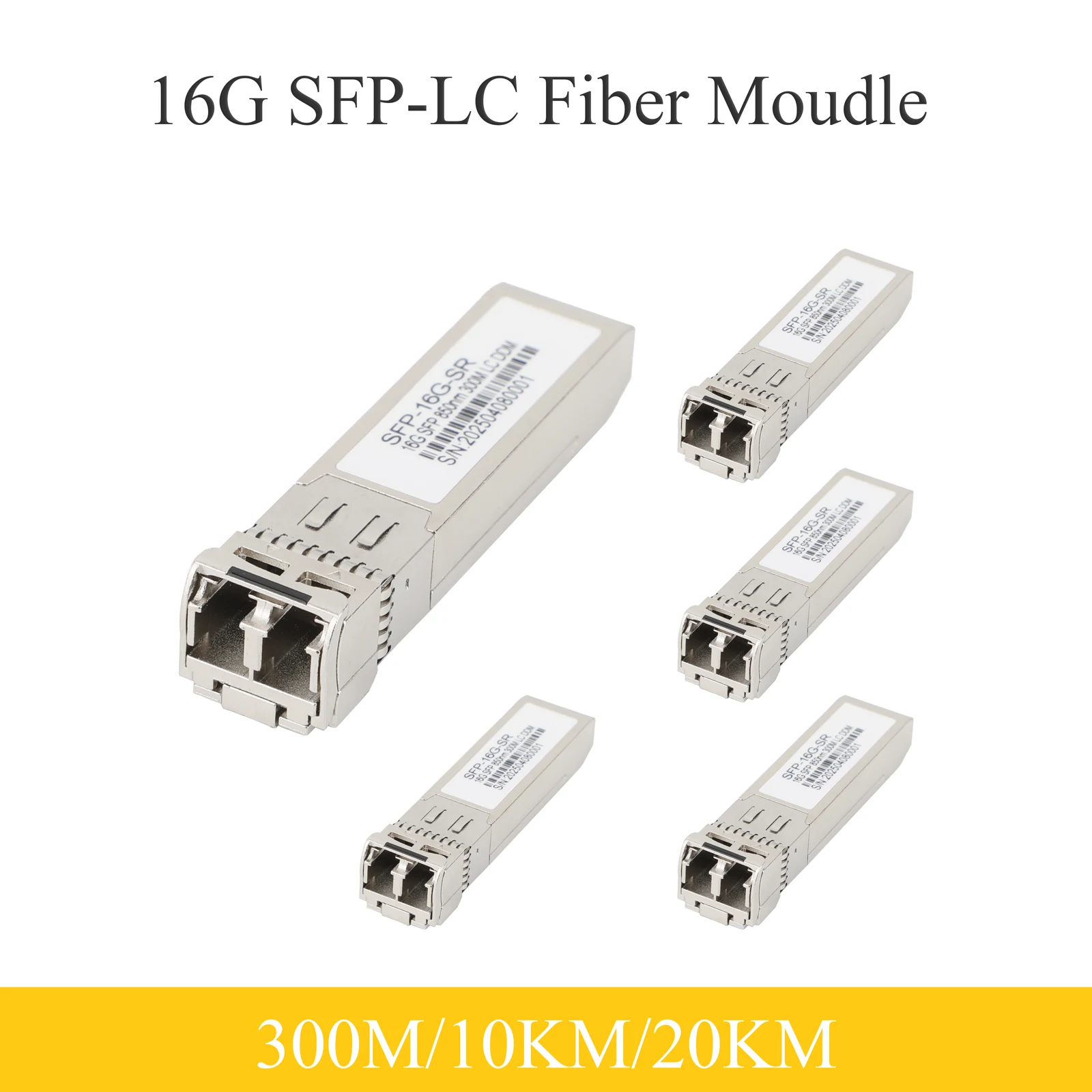 5PCS 16G SFP Optical Module 850nm/1310nm Dual Fiber LC Multimode/Singlemode 300m/10km/20km for Cisco Mikrotik Ethernet Switch
5PCS 16G SFP Optical Module 850nm/1310nm Dual Fiber LC Multimode/Singlemode 300m/10km/20km for Cisco Mikrotik Ethernet Switch