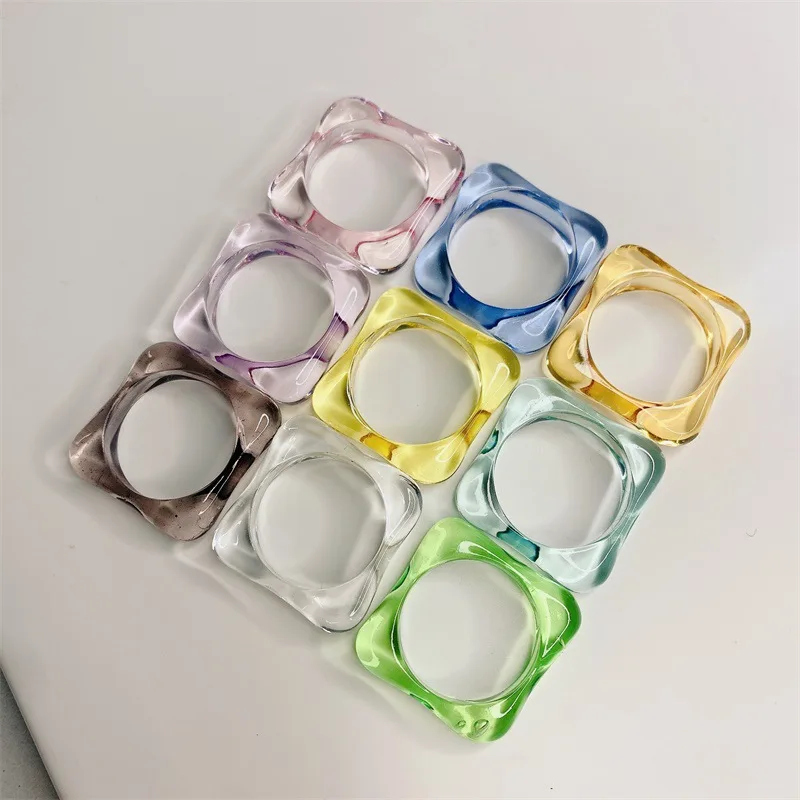 Новинка лета: кольца из смолы в стиле ХёнА, геометрические квадратные кольца, женские модные украшения, корейские стильные аксессуары
Новинка лета: кольца из смолы в стиле ХёнА, геометрические квадратные кольца, женские модные украшения, корейские стильные аксессуары