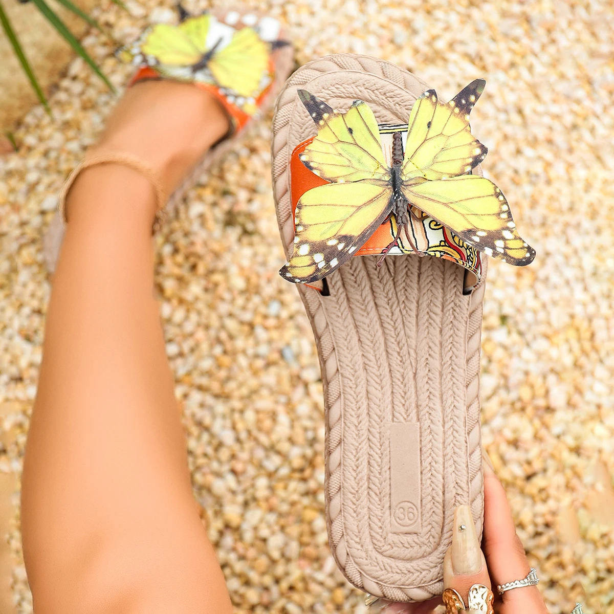 Women Slippers Flat Vacation Holiday Floral Pattern Woman Shoes Fashion Trend Flip Flops Open Toe Big Size Sandals Slides Women
Women Slippers Flat Vacation Holiday Floral Pattern Woman Shoes Fashion Trend Flip Flops Open Toe Big Size Sandals Slides Women