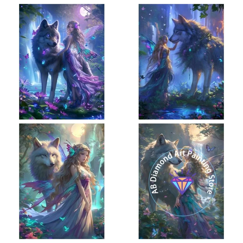 Wolf and Women AB Diamond Painting Kit Square Round Diamond 5D DIY Mosaic Handmade Art Adult Exquisite Gift Crafts Home Decor
Wolf and Women AB Diamond Painting Kit Square Round Diamond 5D DIY Mosaic Handmade Art Adult Exquisite Gift Crafts Home Decor