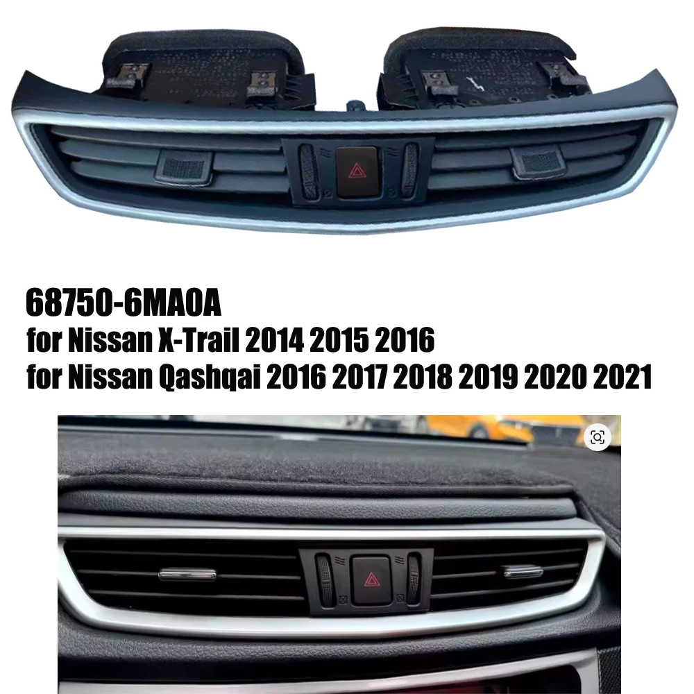 68750-6MA0A Front Middle Dashboard A/C Vent for Nissan X-Trail 2014-2016 & Qashqai 2016-2021 – OEM AC Outlet Replacement
68750-6MA0A Front Middle Dashboard A/C Vent for Nissan X-Trail 2014-2016 & Qashqai 2016-2021 – OEM AC Outlet Replacement