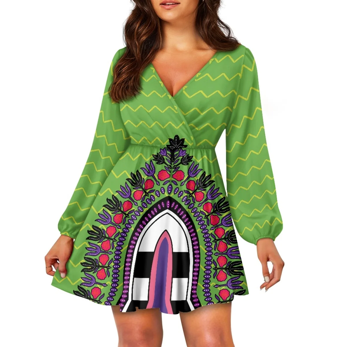 New Wholesale Custom Hawaiian Tonga Tribal Print Dress Women's Short Sleeve Island Samoa Dress Large Size Polynesian Clothing
New Wholesale Custom Hawaiian Tonga Tribal Print Dress Women's Short Sleeve Island Samoa Dress Large Size Polynesian Clothing