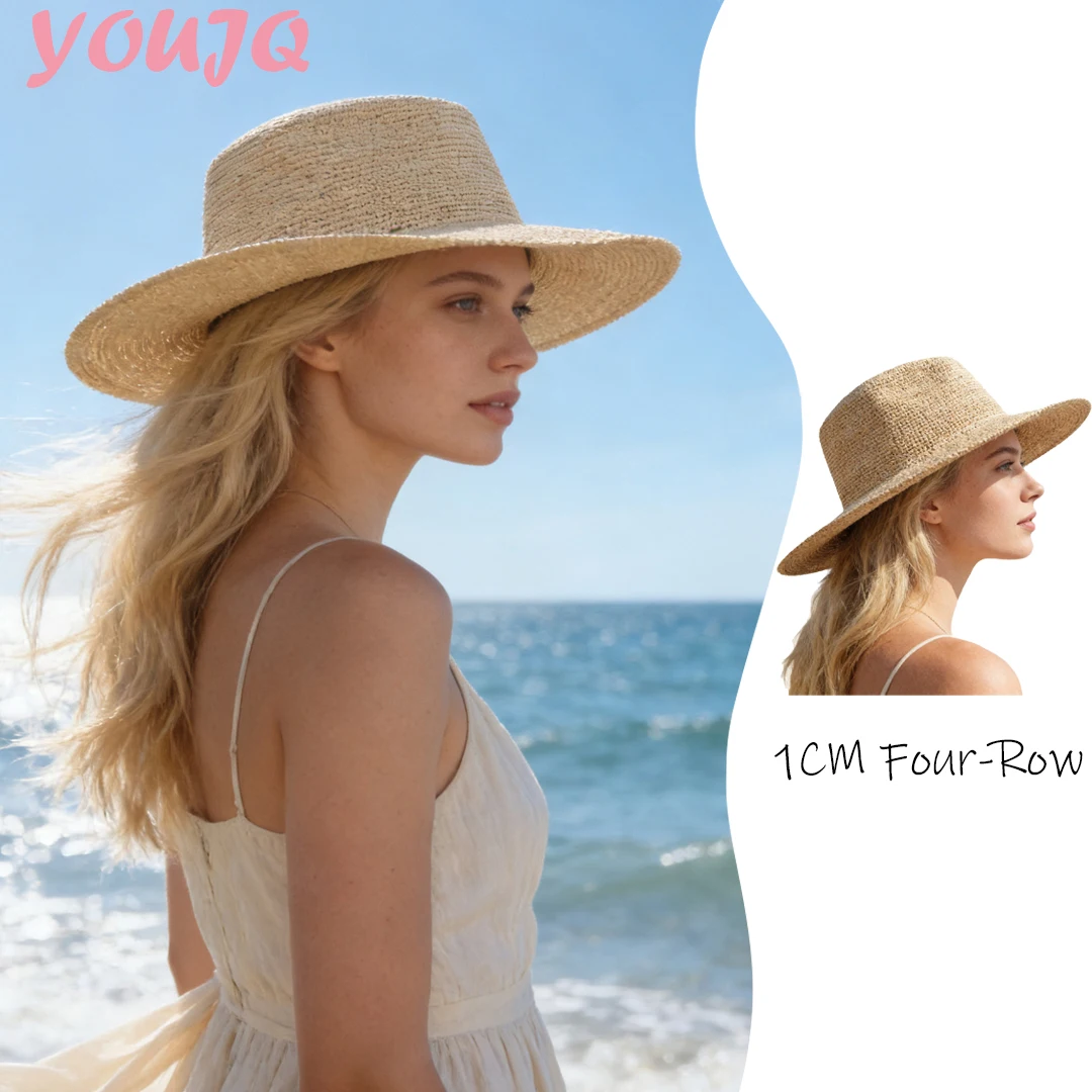 Вязаная вручную шляпа из натуральной рафии с широкими полями для защиты от УФ-излучения для женщин и мужчин, летняя дышащая пляжная шляпа для активного отдыха
Вязаная вручную шляпа из натуральной рафии с широкими полями для защиты от УФ-излучения для женщин и мужчин, летняя дышащая пляжная шляпа для активного отдыха