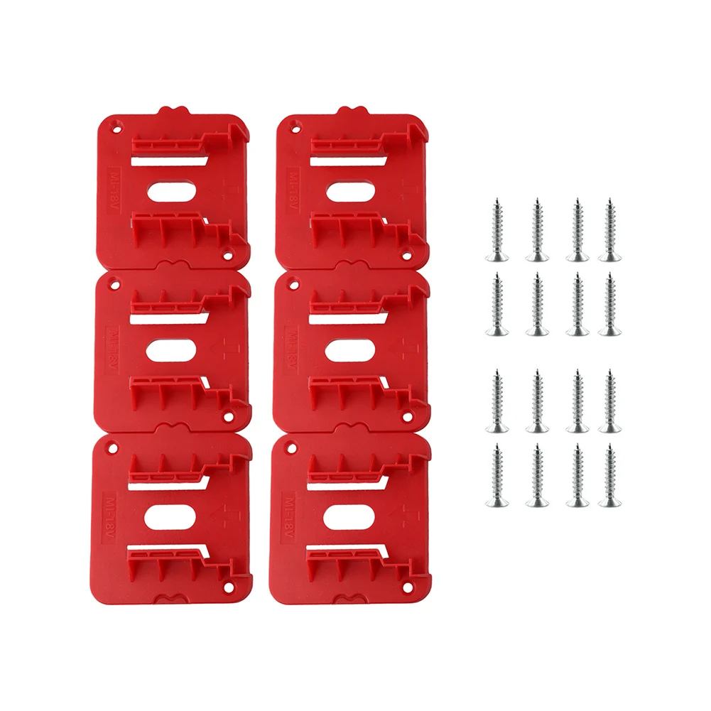 6pcs Battery Holder 18V Battery Wall Mount Batteries Storage For 18V Battery Work Box 48-11-1812 Power Tool Accessories
6pcs Battery Holder 18V Battery Wall Mount Batteries Storage For 18V Battery Work Box 48-11-1812 Power Tool Accessories
