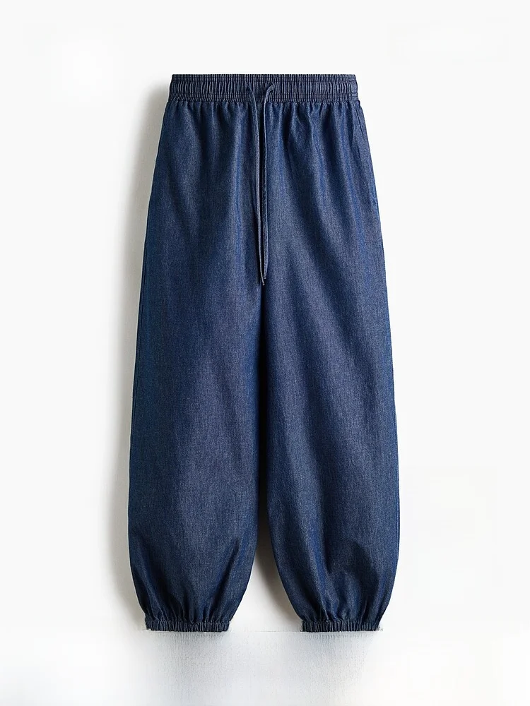 Summer New Women's Denim Lantern Pants Standard Fit No Stretch Natural Waist Cotton Material H&M Brand 1354791
Summer New Women's Denim Lantern Pants Standard Fit No Stretch Natural Waist Cotton Material H&M Brand 1354791