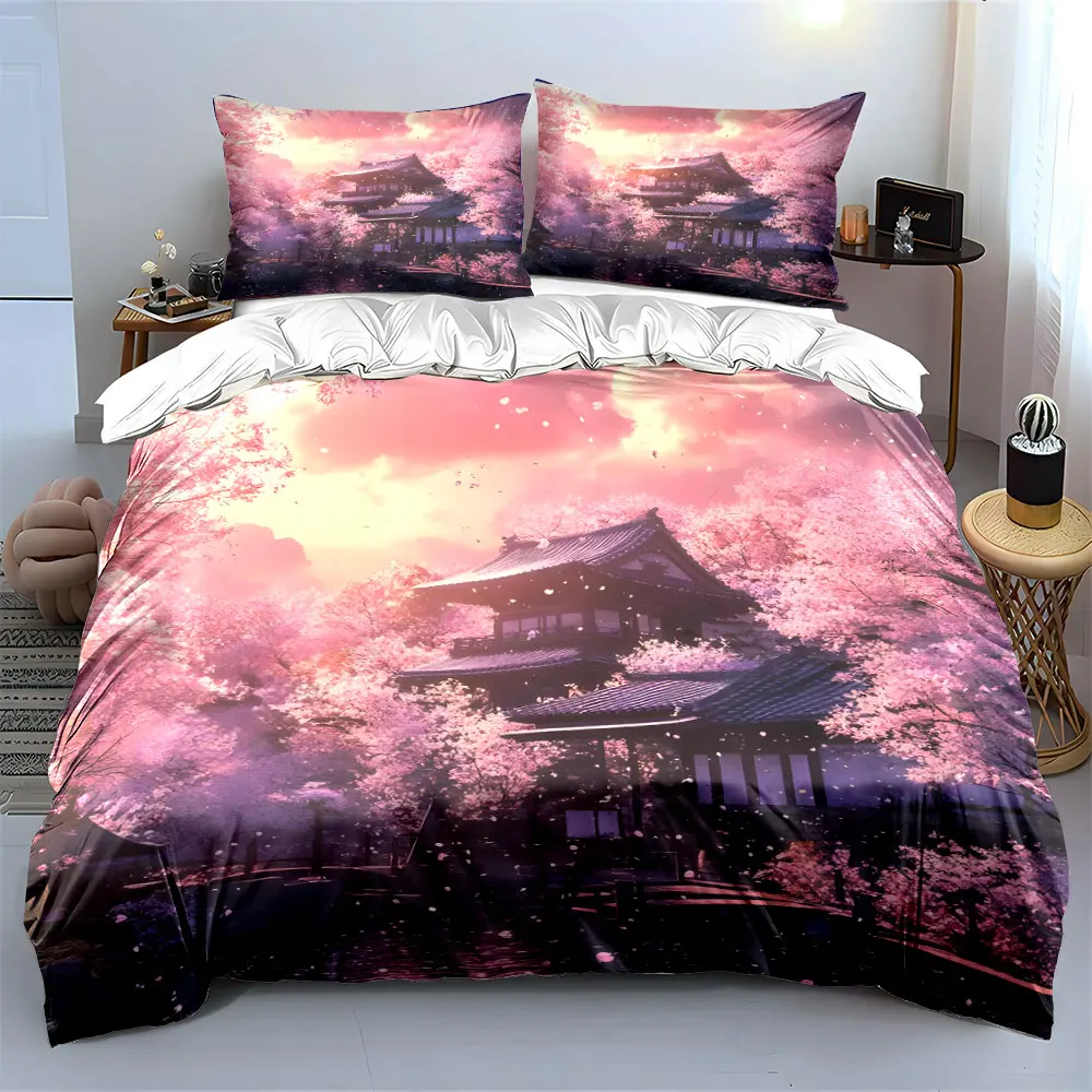 "Cherry Blossom Landscape Decor Art" Soft Skin-Friendly Bedding Set Includes 1 Duvet Cover And 2 Pillowcase, Gift
"Cherry Blossom Landscape Decor Art" Soft Skin-Friendly Bedding Set Includes 1 Duvet Cover And 2 Pillowcase, Gift