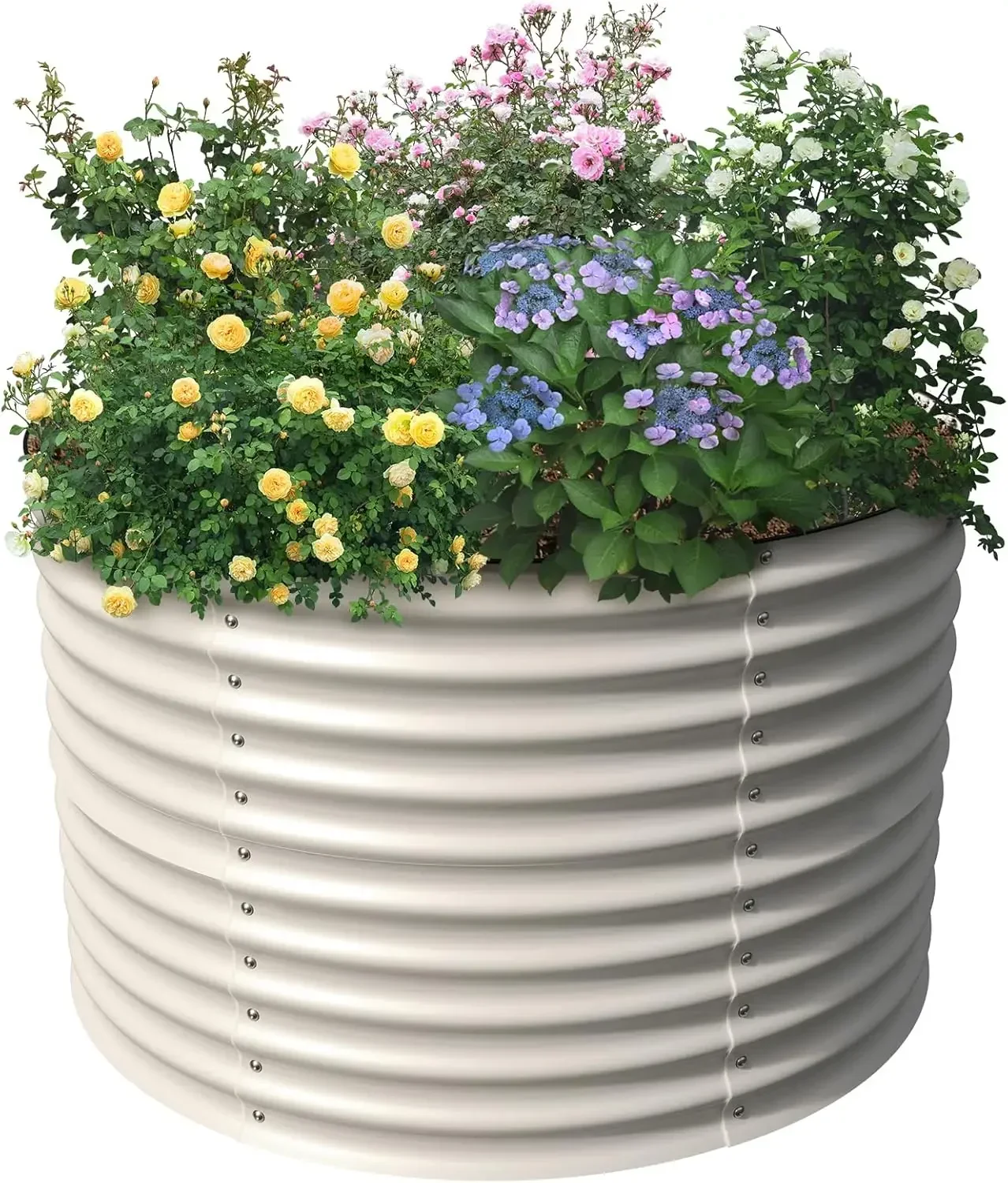 32" Tall, Raised Beds for Gardening Galvanized Raised Garden Beds Round Garden Bed Metal Flower Bed Outdoor, Backyard Garden
32" Tall, Raised Beds for Gardening Galvanized Raised Garden Beds Round Garden Bed Metal Flower Bed Outdoor, Backyard Garden