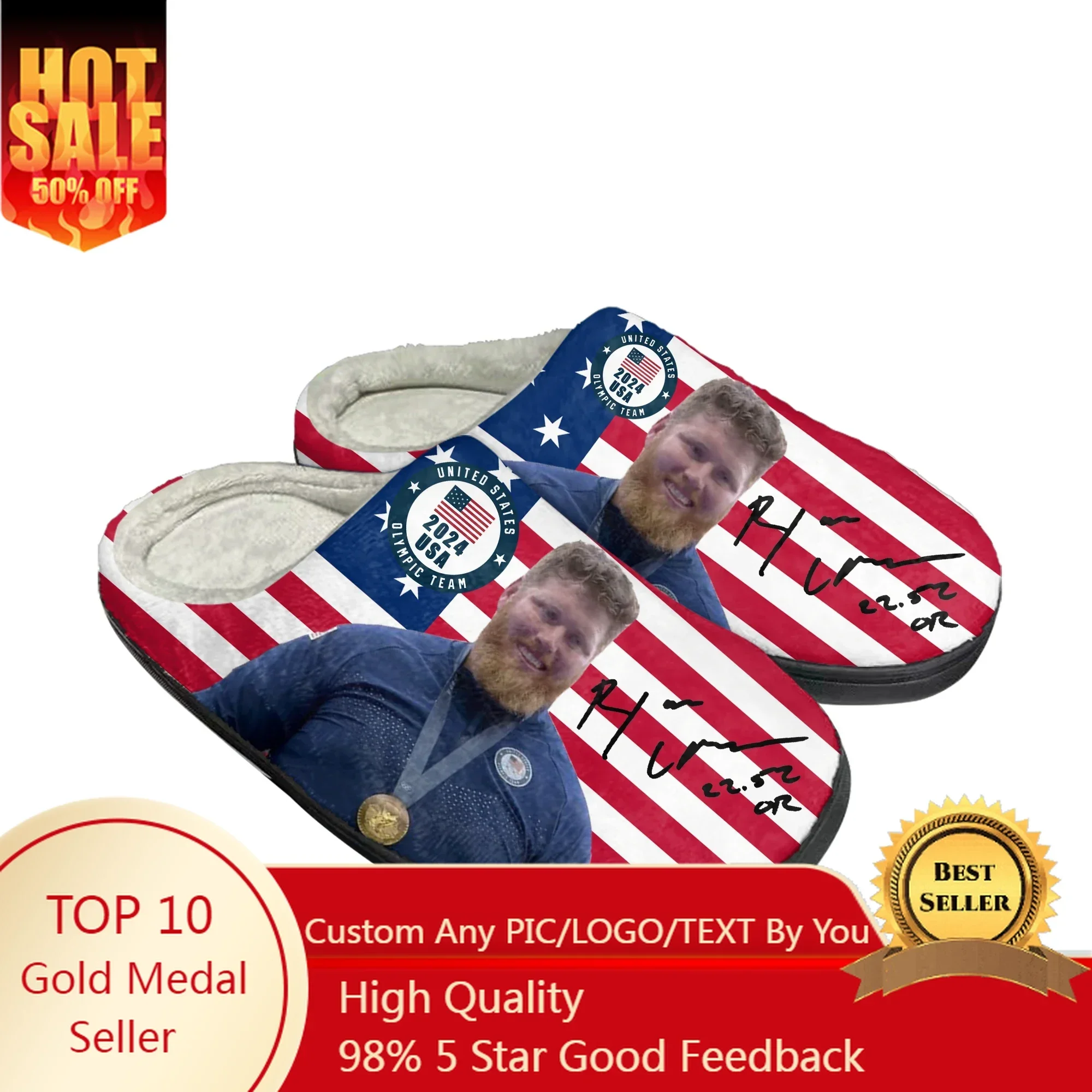 Ryan Crouser Shot Put World Champion Home Cotton Slippers High Quality Mens Womens Youth Boy Girl Plush Custom Thermal Slipper
Ryan Crouser Shot Put World Champion Home Cotton Slippers High Quality Mens Womens Youth Boy Girl Plush Custom Thermal Slipper
