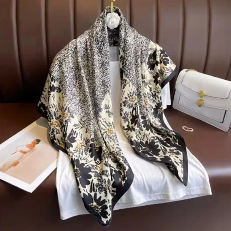 181x84cm Large Silk Soft Scarf Women Stylish Print Long Shawl Handkerchief Summer Elegant Travel Wrap Hot
181x84cm Large Silk Soft Scarf Women Stylish Print Long Shawl Handkerchief Summer Elegant Travel Wrap Hot