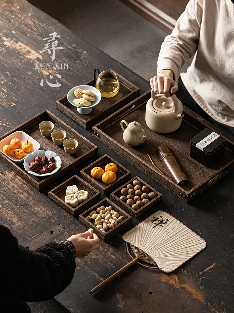 Chinese wooden storage tray, refreshment tray, fireplace tea, snack tray, afternoon tea, snacks, dried fruit and fruit tray
Chinese wooden storage tray, refreshment tray, fireplace tea, snack tray, afternoon tea, snacks, dried fruit and fruit tray