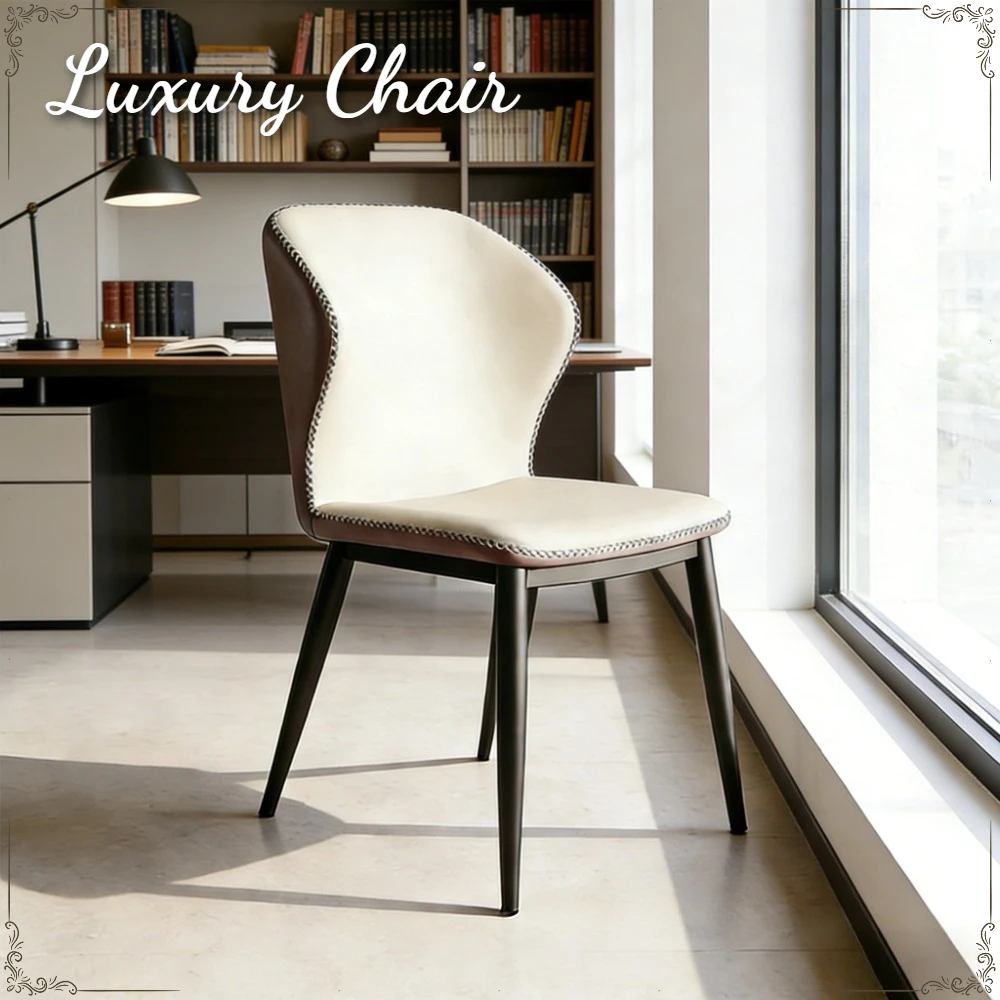 Luxury Dining Chair Leisure PU Leather Armchair Metal Frame Accent Upholstered Chair for Living Room Dining Room Office
Luxury Dining Chair Leisure PU Leather Armchair Metal Frame Accent Upholstered Chair for Living Room Dining Room Office