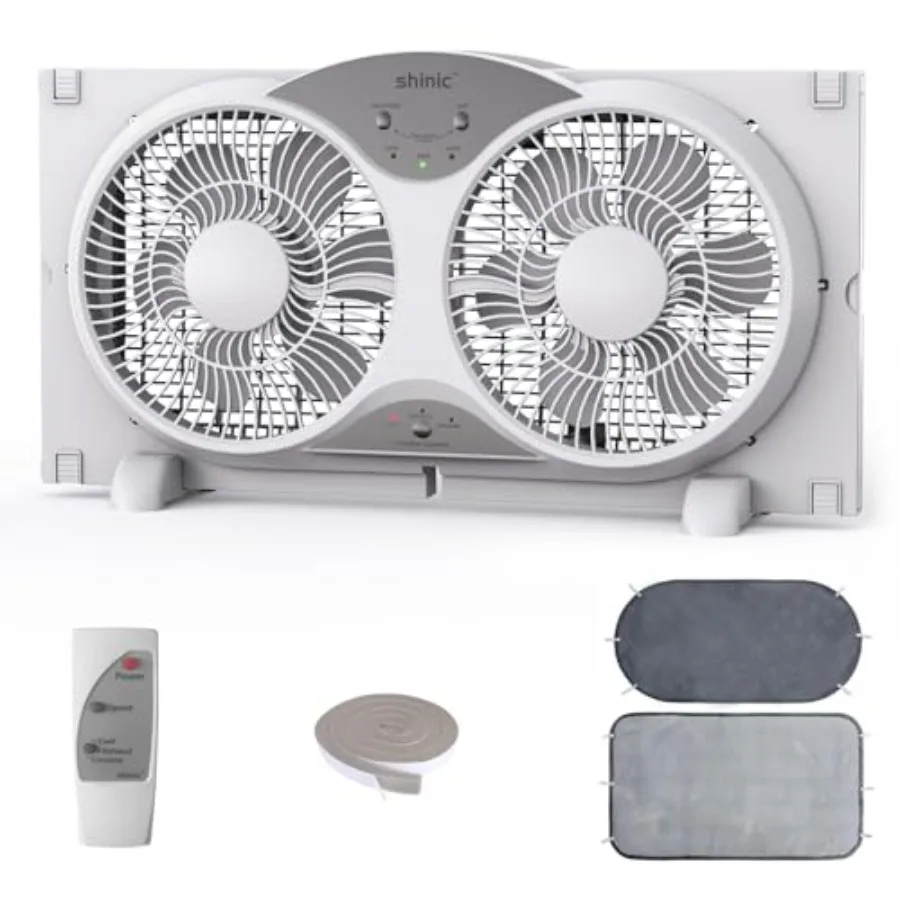 2026 9 Inch Twin Window Fan for Bathroom/Kitchen Plastic, White Quiet, Reversible Airflow, 3 Speeds, Adjustable Width 23.5-37,
2026 9 Inch Twin Window Fan for Bathroom/Kitchen Plastic, White Quiet, Reversible Airflow, 3 Speeds, Adjustable Width 23.5-37,