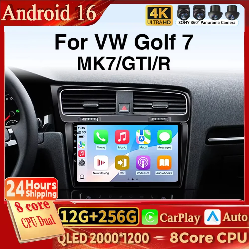 Для Volkswagen VW Golf 7 MK7 GTI 2012-2020: Автомагнитола Android 16 с Carplay, мультимедийный видеоплеер, навигация GPS, головное устройство W
Для Volkswagen VW Golf 7 MK7 GTI 2012-2020: Автомагнитола Android 16 с Carplay, мультимедийный видеоплеер, навигация GPS, головное устройство W