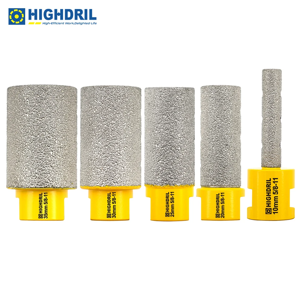 HIGHDRIL 1pc Diamond Milling Bits Dia 10/20/25/35mm Tile Ceramic Marble Porcelain 5/8"-11 Thread Enlarge Hole Slot Finger Bit
HIGHDRIL 1pc Diamond Milling Bits Dia 10/20/25/35mm Tile Ceramic Marble Porcelain 5/8"-11 Thread Enlarge Hole Slot Finger Bit