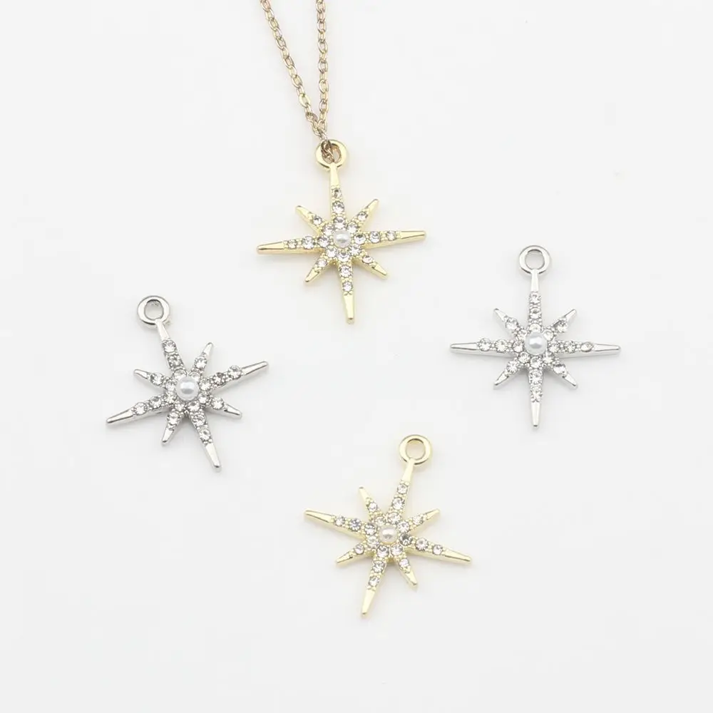 10Pcs/pack Simple Alloy Pearl Inlaid Cross Star Pendant For DIY Handmade Necklaces Jewelry Making Accessories
10Pcs/pack Simple Alloy Pearl Inlaid Cross Star Pendant For DIY Handmade Necklaces Jewelry Making Accessories
