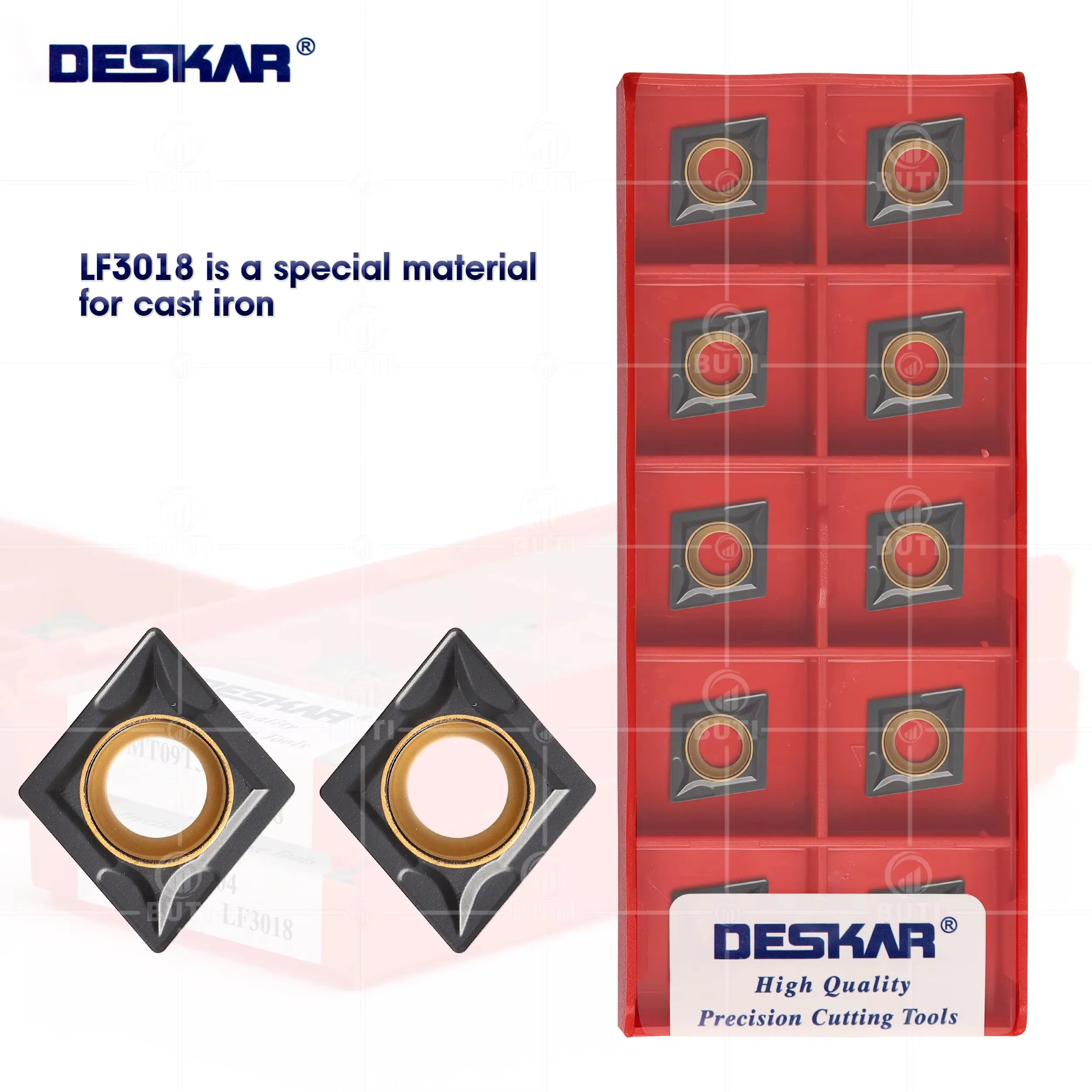 DESKAR 100% оригинальная токарная вставка CCMT09T304 CCMT09T308 LF3018 Внутренние токарные инструменты Расточный инструмент с ЧПУ Ромб Лезвие внутреннего отверстия 
DESKAR 100% оригинальная токарная вставка CCMT09T304 CCMT09T308 LF3018 Внутренние токарные инструменты Расточный инструмент с ЧПУ Ромб Лезвие внутреннего отверстия