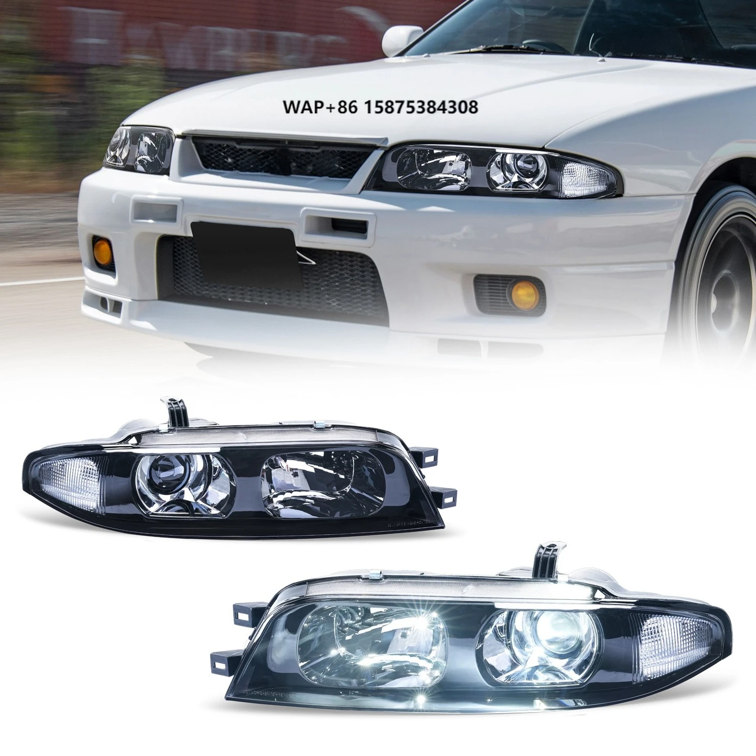 Headlight for Nissan Skyline GTS GTST GTT R33 Series 1 GTR Style Type OE Replacement Headlights Front Lamp(Not for GTR)
Headlight for Nissan Skyline GTS GTST GTT R33 Series 1 GTR Style Type OE Replacement Headlights Front Lamp(Not for GTR)