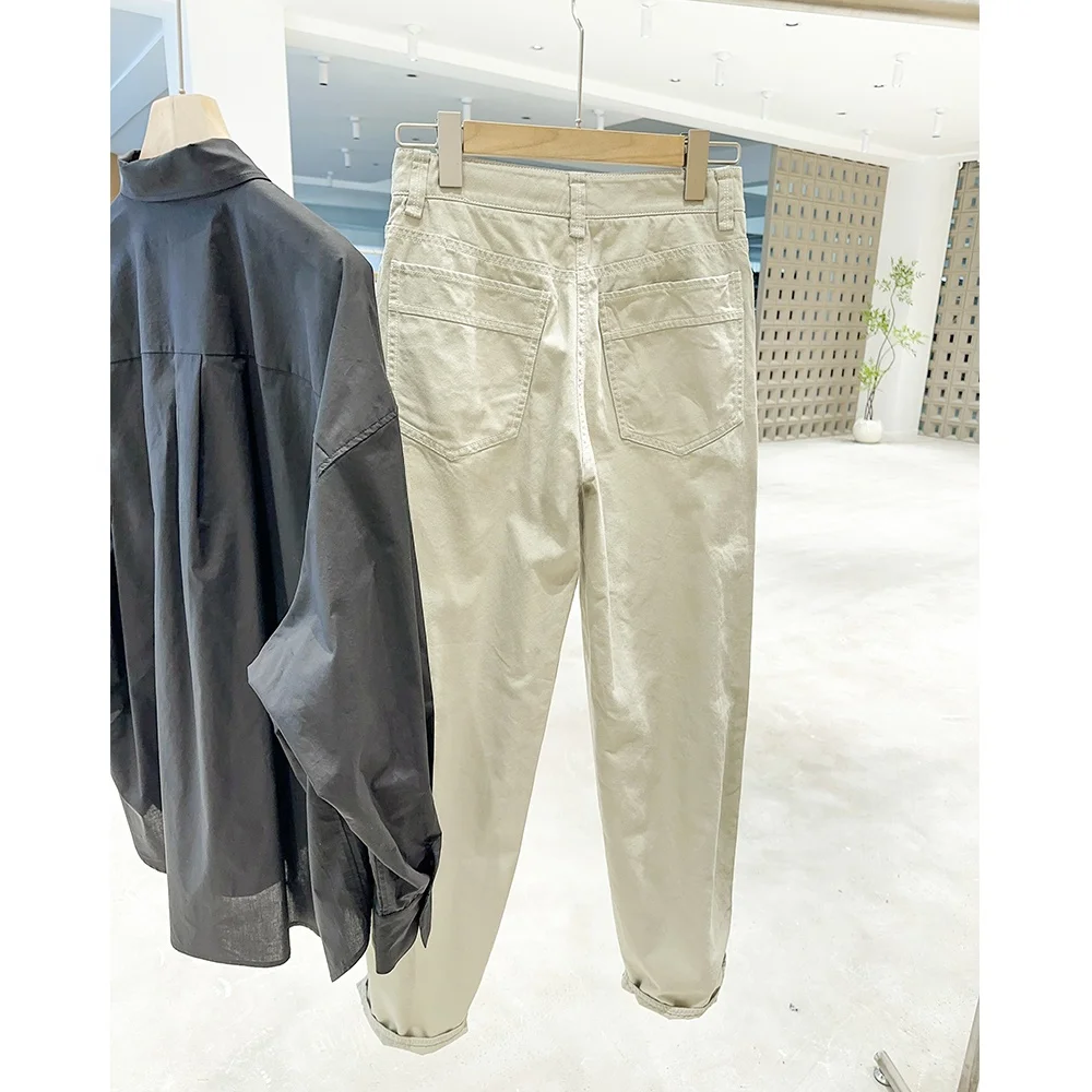 Slimming High Waist Pure Original Light Colored Simple Versatile New 25 Denim Jeans Casual Loose Fit Ladies Spring Autumn
Slimming High Waist Pure Original Light Colored Simple Versatile New 25 Denim Jeans Casual Loose Fit Ladies Spring Autumn