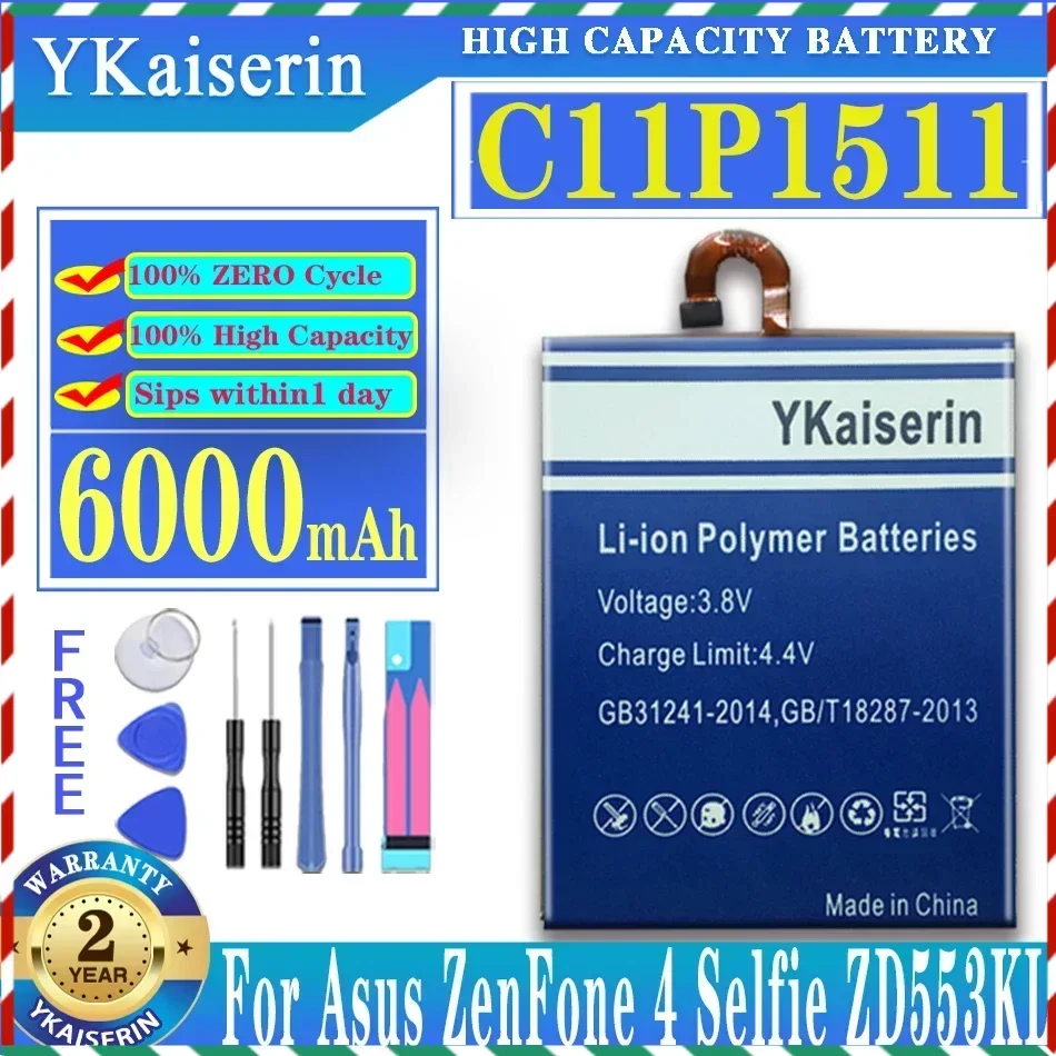 Аккумулятор C11P1511 6000 мАч для телефона Asus ZenFone 4 Selfie ZD553KL, в наличии, новейшее производство, бесплатный инструмент + трек НЕТ
Аккумулятор C11P1511 6000 мАч для телефона Asus ZenFone 4 Selfie ZD553KL, в наличии, новейшее производство, бесплатный инструмент + трек НЕТ