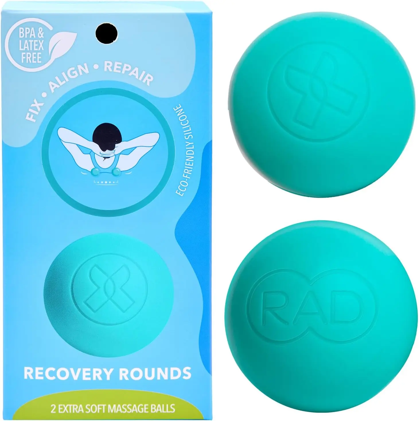 Extra Soft Yoga Deep Tissue Massage Ball Set - Myofascial Release Balls for Feet, Back, Neck & Legs - Trigger Point Therapy
Extra Soft Yoga Deep Tissue Massage Ball Set - Myofascial Release Balls for Feet, Back, Neck & Legs - Trigger Point Therapy