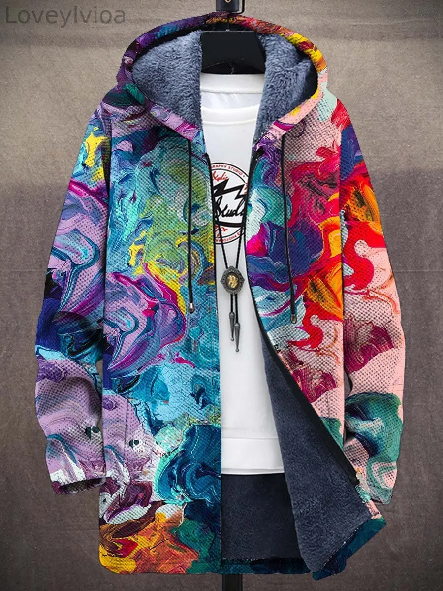Unisex Rainbow Mix Art Plush Long-Sleeved Sweater Coat Cardigan Hoodies Fleece Lined Zipper Thick Warm Jacket in Multiple Sizes
Unisex Rainbow Mix Art Plush Long-Sleeved Sweater Coat Cardigan Hoodies Fleece Lined Zipper Thick Warm Jacket in Multiple Sizes