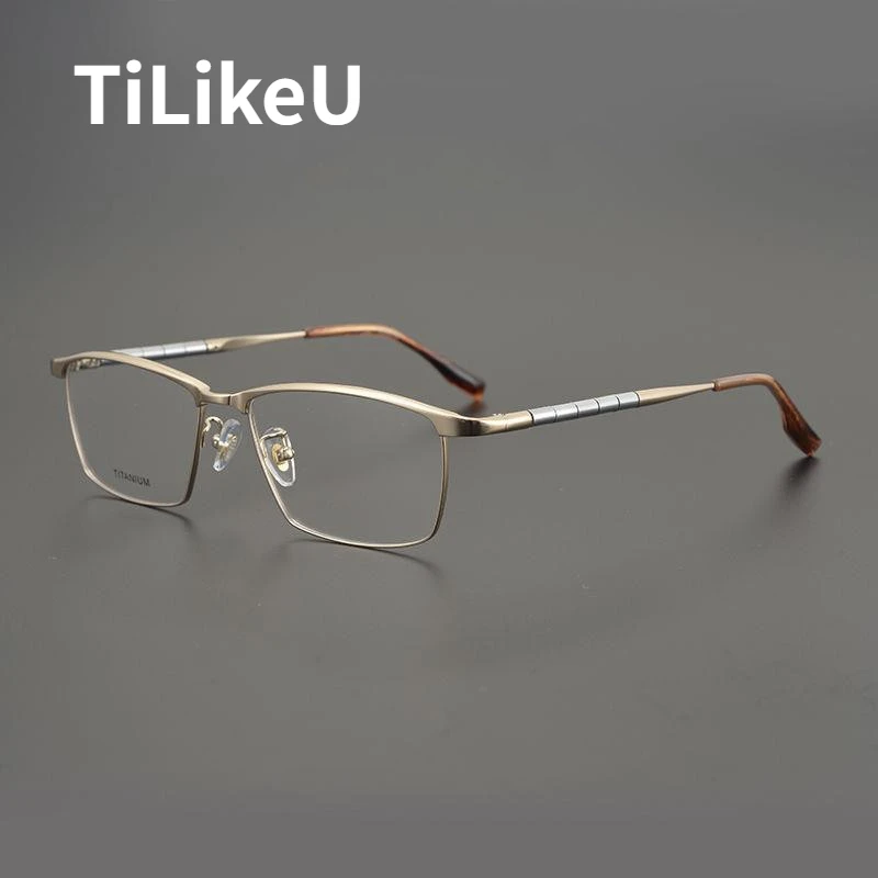 Japanese Handmade Pure Titanium Glasses Frame for Men Vintage Square Bamboo Joint Leg Design Full Eyeglasses Ultra-light Eyewear
Japanese Handmade Pure Titanium Glasses Frame for Men Vintage Square Bamboo Joint Leg Design Full Eyeglasses Ultra-light Eyewear