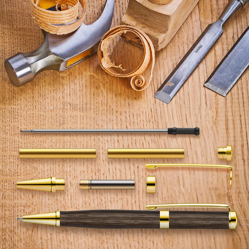 【BUY NOW】5 Pcs Slimline Pen Kits for Wood Turning, 7mm Twist Pen Kit with Refill, Ideal for DIY Gifts Gold
【BUY NOW】5 Pcs Slimline Pen Kits for Wood Turning, 7mm Twist Pen Kit with Refill, Ideal for DIY Gifts Gold