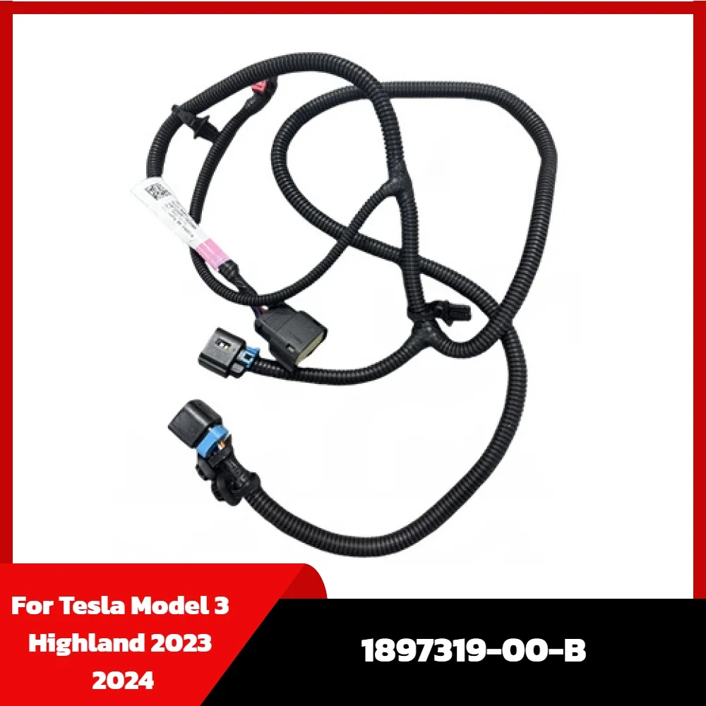 For Tesla Model 3 Highland 2024 1897319-00-B Accessories Harness 2023 2024 Replacement Parts High Quality Rear Bumper Loom
For Tesla Model 3 Highland 2024 1897319-00-B Accessories Harness 2023 2024 Replacement Parts High Quality Rear Bumper Loom