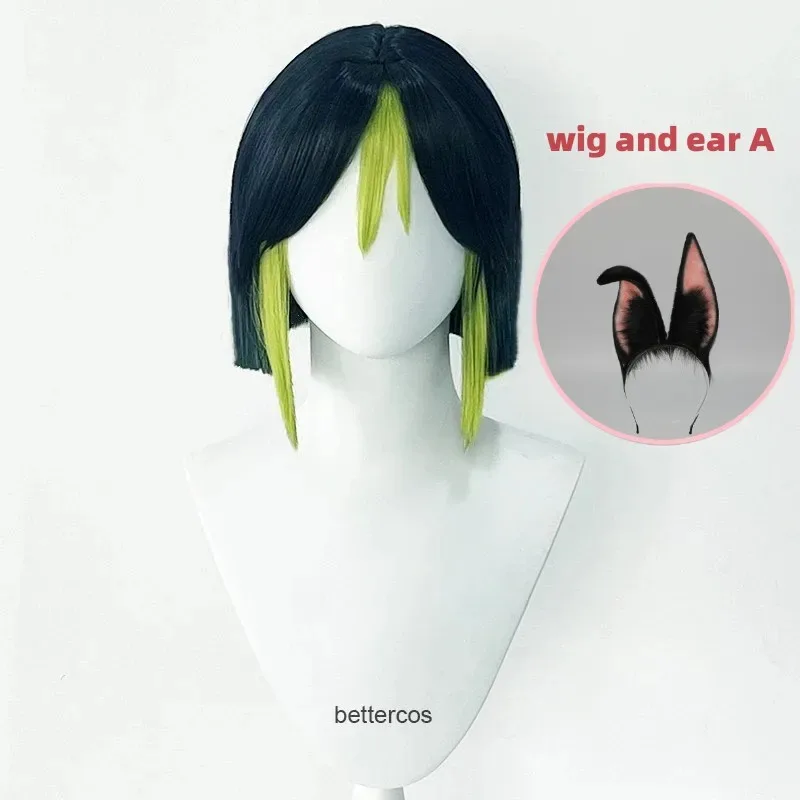 New30 см Game Impact Tignari Темно-синий Зеленый Парик с градиентом Косплей Парики Термостойкие Синтетические Парики2025
New30 см Game Impact Tignari Темно-синий Зеленый Парик с градиентом Косплей Парики Термостойкие Синтетические Парики2025