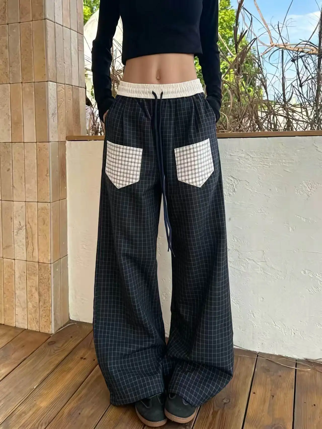 Retro American Street Patchwork Pocket Plaid Pants Loose Sports Men's Casual Long Trousers Trendy Straight Leg Lazy Couple
Retro American Street Patchwork Pocket Plaid Pants Loose Sports Men's Casual Long Trousers Trendy Straight Leg Lazy Couple