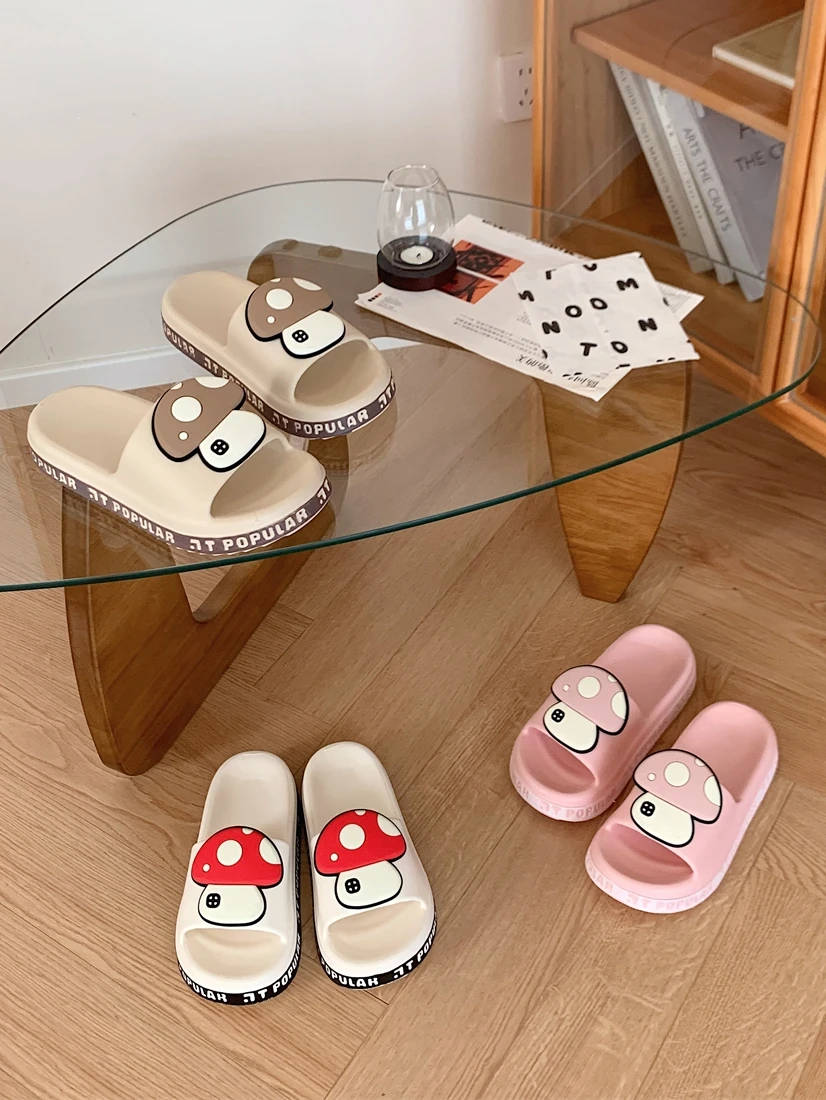 Women Slippers Cute Mushroom Slippers For Men And Women Couple Summer Thick Sole Slipper Anti Slip Thick Soles
Women Slippers Cute Mushroom Slippers For Men And Women Couple Summer Thick Sole Slipper Anti Slip Thick Soles