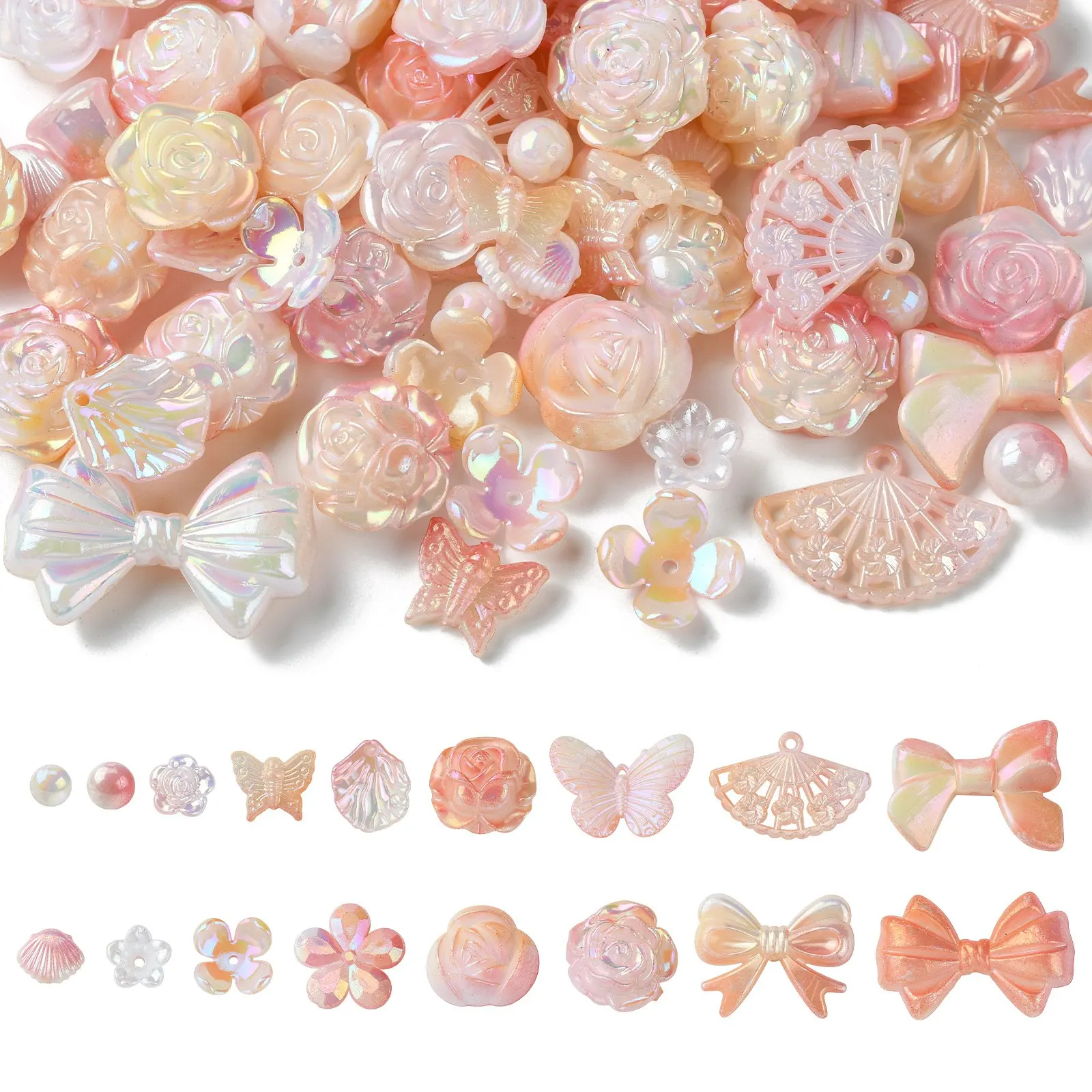 Pandahall 100Pcs Pink Series Acrylic Beads Kit Pink Acrylic Plastic Bead Charms Bulk for Bracelets Necklaces Jewelry Making
Pandahall 100Pcs Pink Series Acrylic Beads Kit Pink Acrylic Plastic Bead Charms Bulk for Bracelets Necklaces Jewelry Making