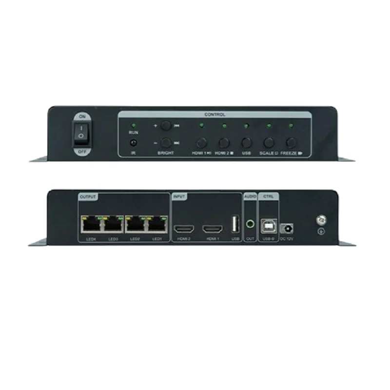 HD-KV410 Video Processor With 4 Gigabit Ethernet Outputs Support USB Flash Drive Playback Picture Video For LED Display
HD-KV410 Video Processor With 4 Gigabit Ethernet Outputs Support USB Flash Drive Playback Picture Video For LED Display