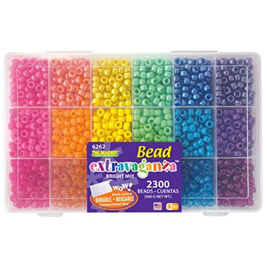 Beadery B6262 The Sparkles Pony Bead Box - approximately 2300 beads
Beadery B6262 The Sparkles Pony Bead Box - approximately 2300 beads