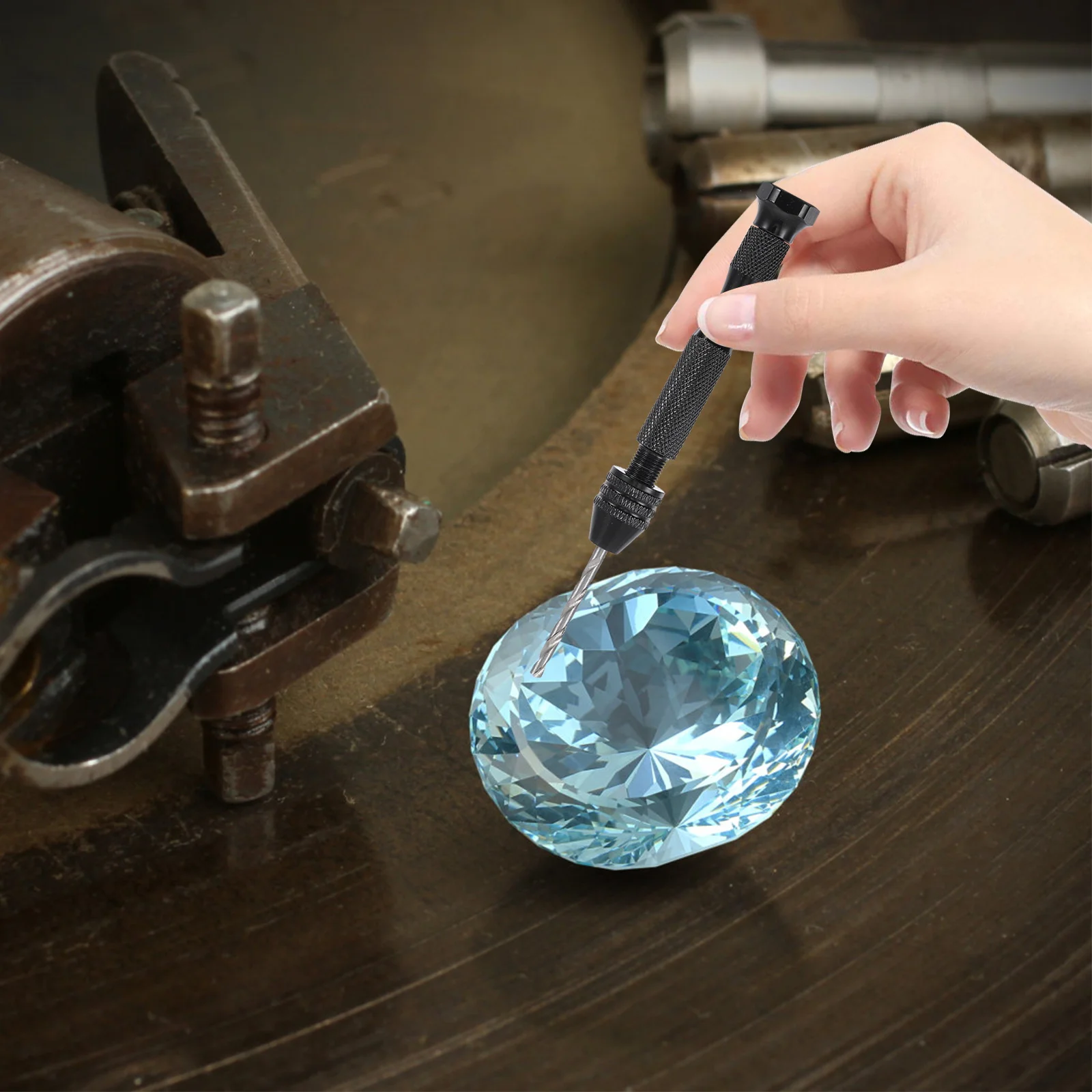 1 set 1 Set Hand Drill Tool Pen Size Adjustable Vise Head For Wood Plastic Diy Projects Manual Work Pin Vise Rotary Tools Kit
1 set 1 Set Hand Drill Tool Pen Size Adjustable Vise Head For Wood Plastic Diy Projects Manual Work Pin Vise Rotary Tools Kit