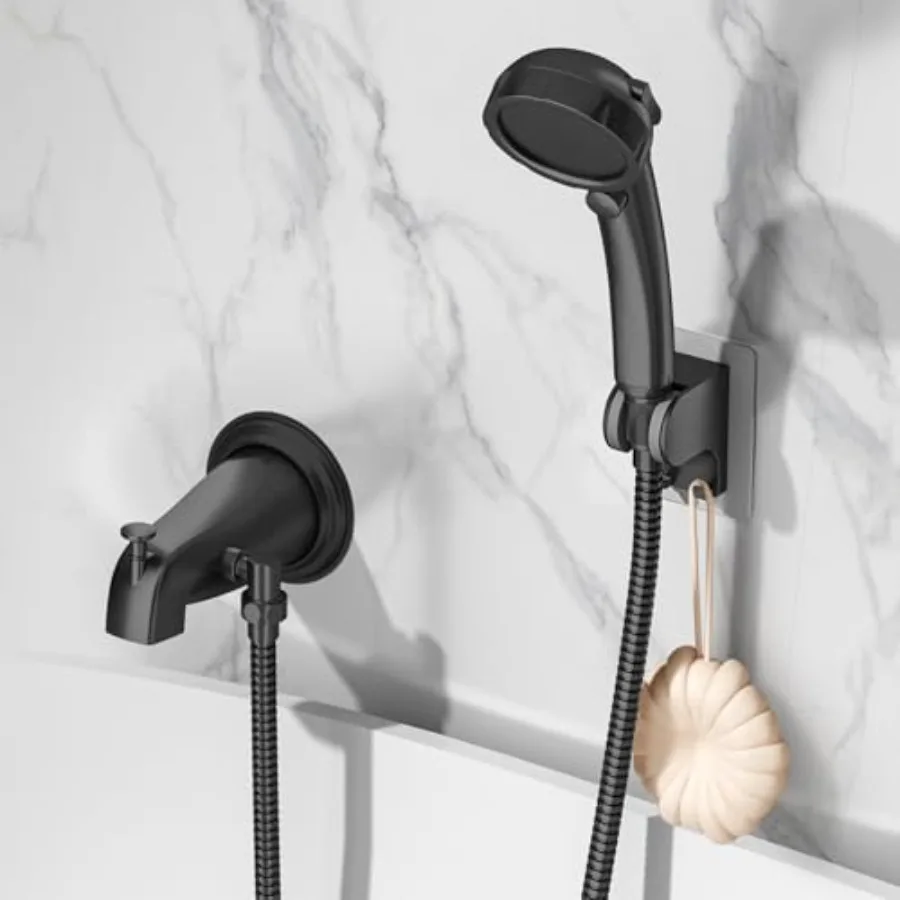 Bathtub Faucet with Handheld Sprayer, Shower Attachment for Tub Faucet, All Metal Bath Tub Spout with Shower Diverter, High Pre
Bathtub Faucet with Handheld Sprayer, Shower Attachment for Tub Faucet, All Metal Bath Tub Spout with Shower Diverter, High Pre