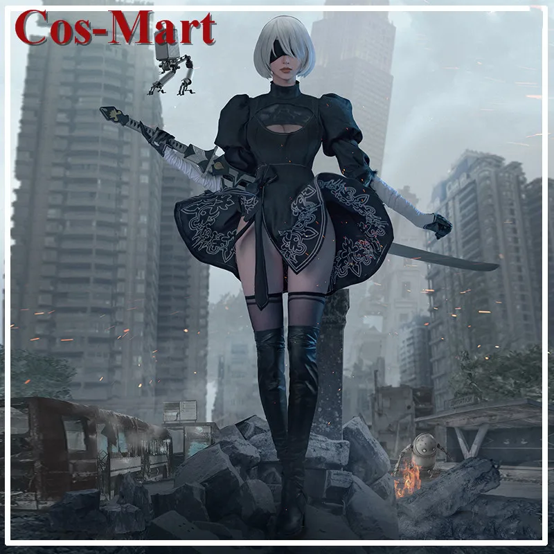 Cos-Mart Hot Game NieR : Automata 2B Cosplay Costume Gorgeous Black Uniform Dress Female Activity Party Role Play Clothing
Cos-Mart Hot Game NieR : Automata 2B Cosplay Costume Gorgeous Black Uniform Dress Female Activity Party Role Play Clothing