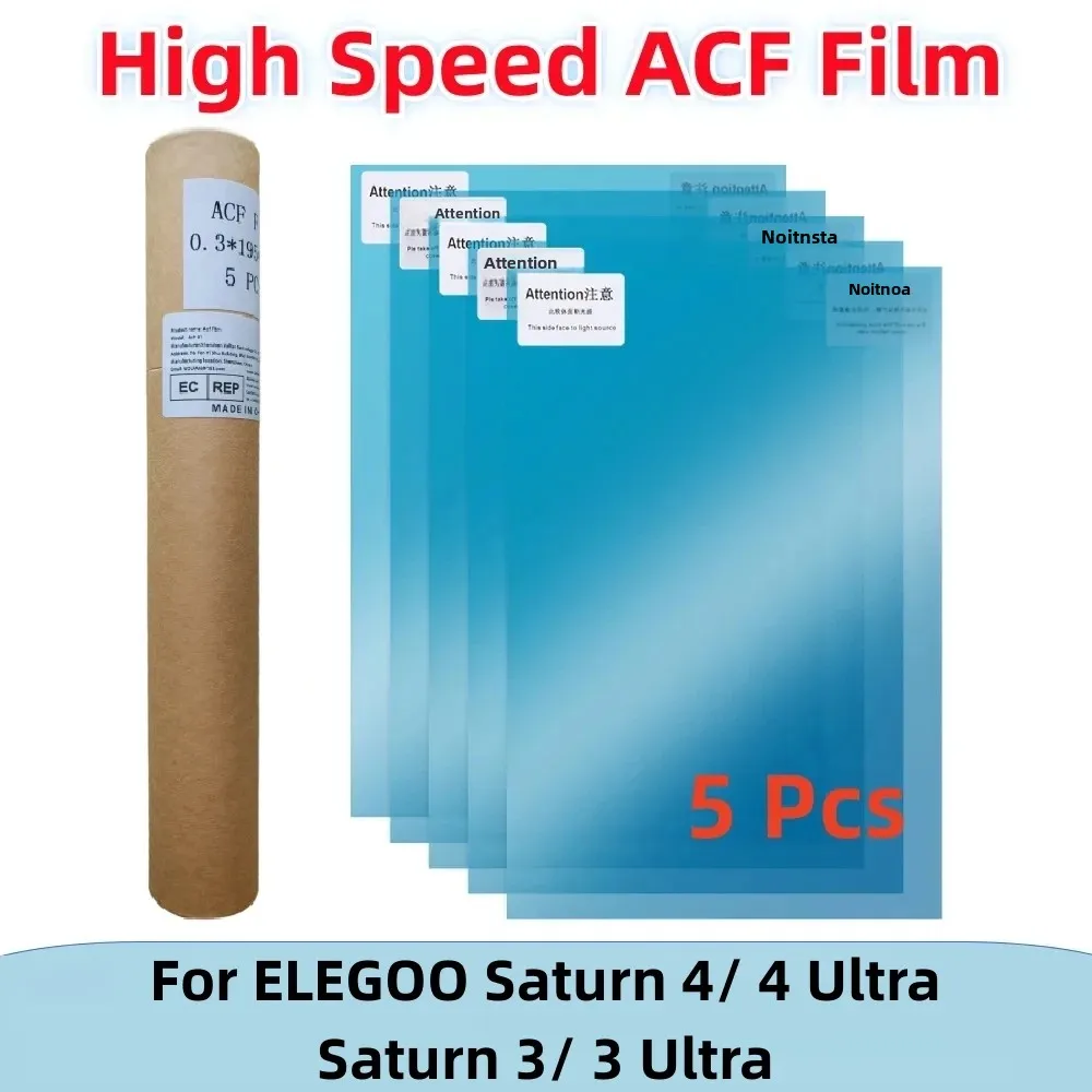 5Pcs 10 Inch 290x195x0.3mm ACF Film UV Resin 3D Printers Release Film ACF Sheet For Saturn 3 Ultra Saturn 4 Ultra LCD 3D Printer
5Pcs 10 Inch 290x195x0.3mm ACF Film UV Resin 3D Printers Release Film ACF Sheet For Saturn 3 Ultra Saturn 4 Ultra LCD 3D Printer