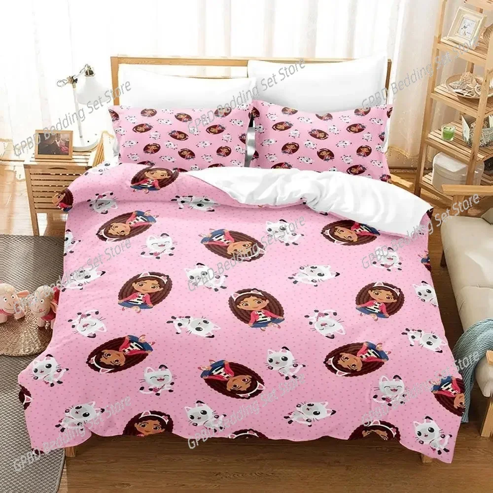Luxury New Gabbys Dollhouse Bedding Set Single Twin Full Queen King Size Bed Set Bedroom Duvet cover Sets 3D Anime Bed
Luxury New Gabbys Dollhouse Bedding Set Single Twin Full Queen King Size Bed Set Bedroom Duvet cover Sets 3D Anime Bed