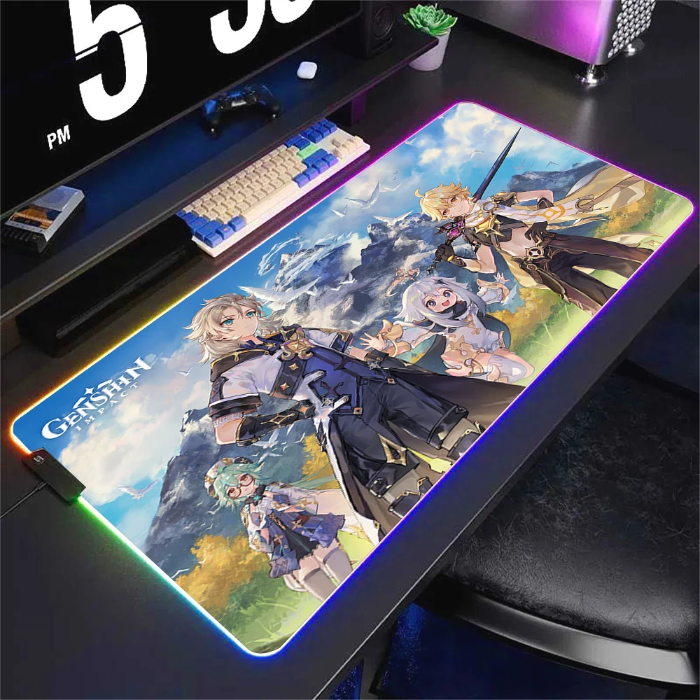 RGB Genshin Impact игровые игровые коврики аниме мультфильм размера Xxl геймерский коврик для мыши клавиатура коврик для мыши настольный компьютер ПК коврик для ноутбука
RGB Genshin Impact игровые игровые коврики аниме мультфильм размера Xxl геймерский коврик для мыши клавиатура коврик для мыши настольный компьютер ПК коврик для ноутбука
