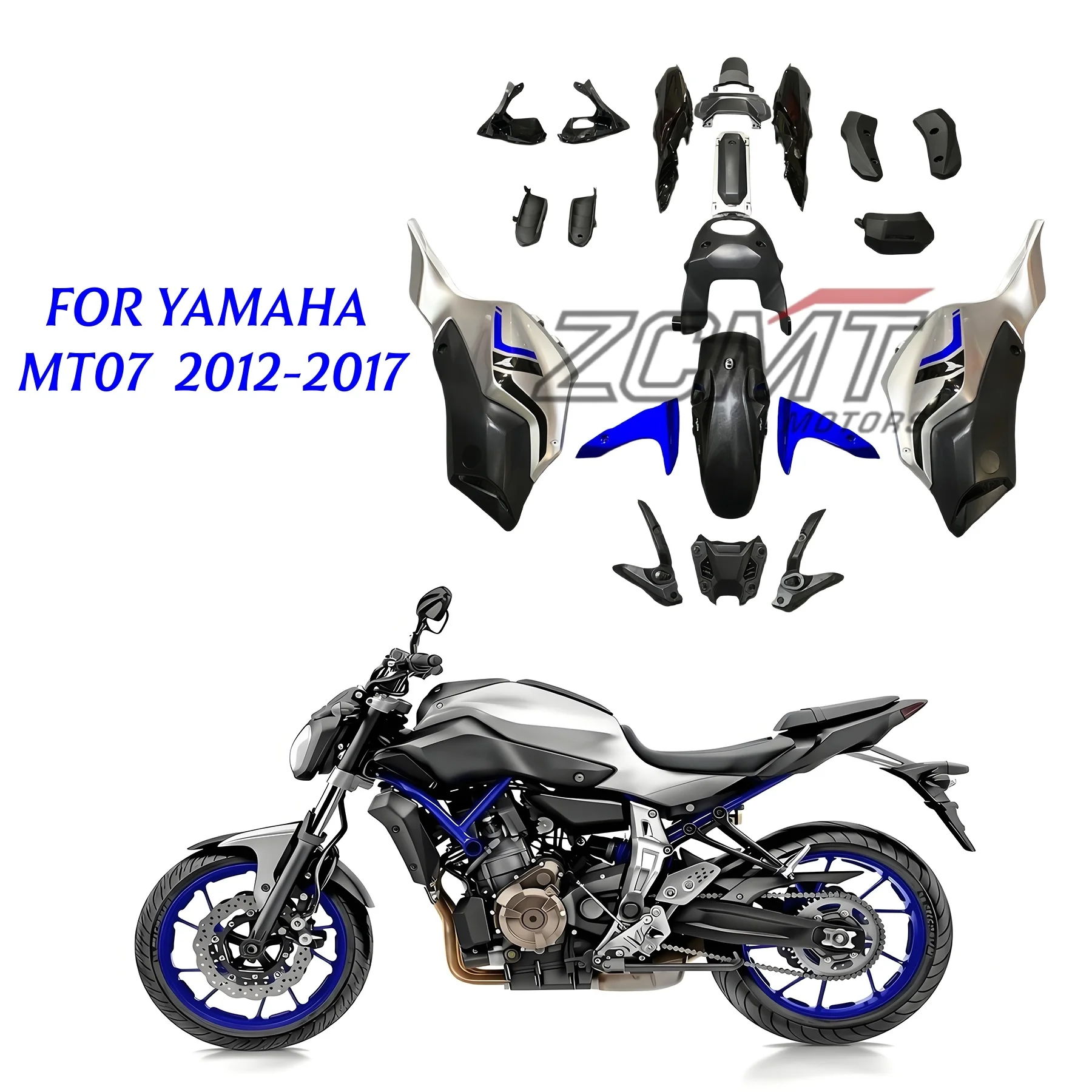 Motorcycle Complete Fairing Kits Injection Painted Bodywork Molding Set ABS Plastic For Yamaha MT07 MT-07 MT 07 2012-2017
Motorcycle Complete Fairing Kits Injection Painted Bodywork Molding Set ABS Plastic For Yamaha MT07 MT-07 MT 07 2012-2017