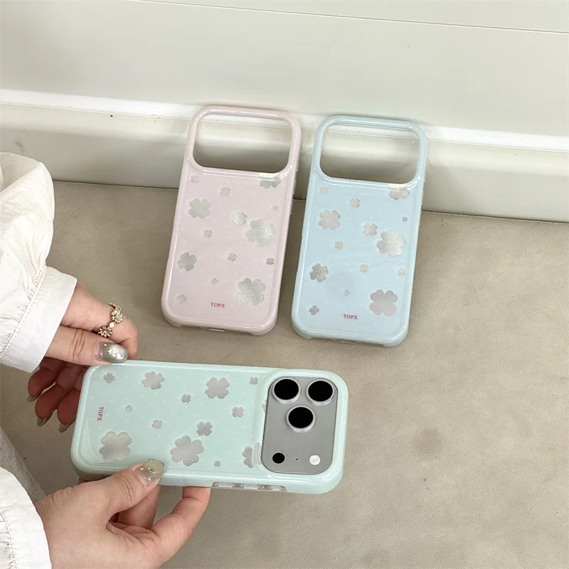 Kawaii Pastel Silver Flower Dot Phone Case For iPhone 15 16 17 Pro Max Full Lens Protective Shockproof Hard Cover fashion phone
Kawaii Pastel Silver Flower Dot Phone Case For iPhone 15 16 17 Pro Max Full Lens Protective Shockproof Hard Cover fashion phone